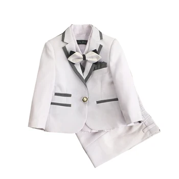 

Boy's Suit Three-piece Baby Suit Casual Children's Dress First Birthday Coat Kids Formal Suits Boys Suits for Weddings