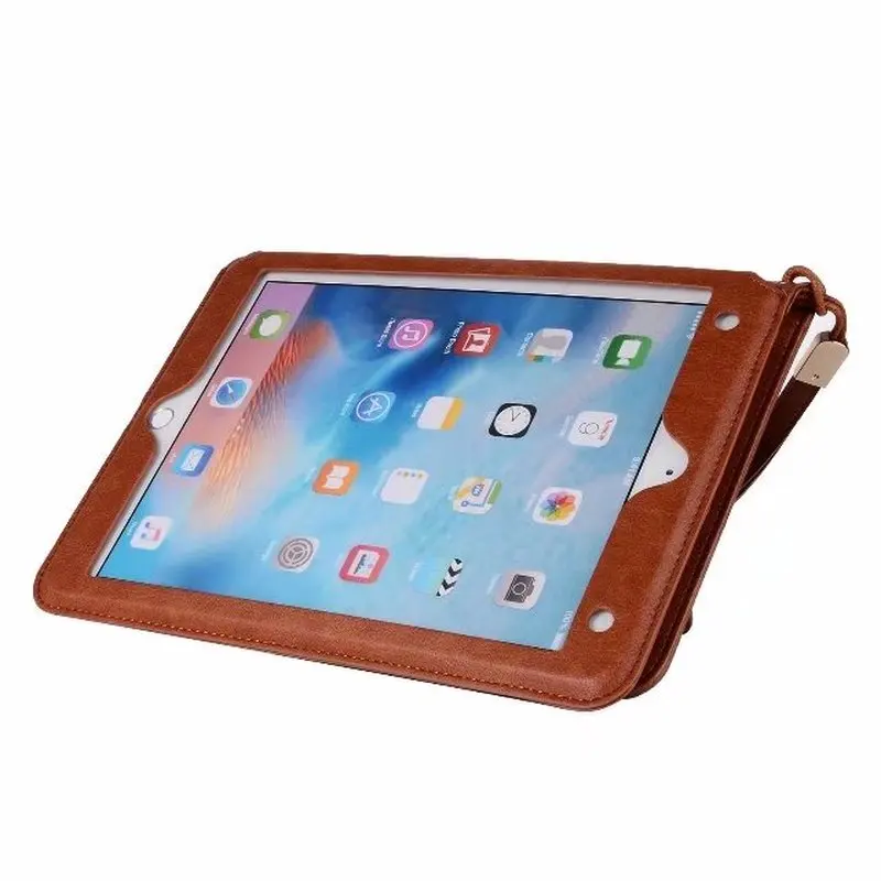 Премиум PU кожаный чехол для IPad Air 1 2 Стенд чехол с ручным ремешком для iPad Pro 9,7 9," Чехол+ ручка/отделения для карт карман