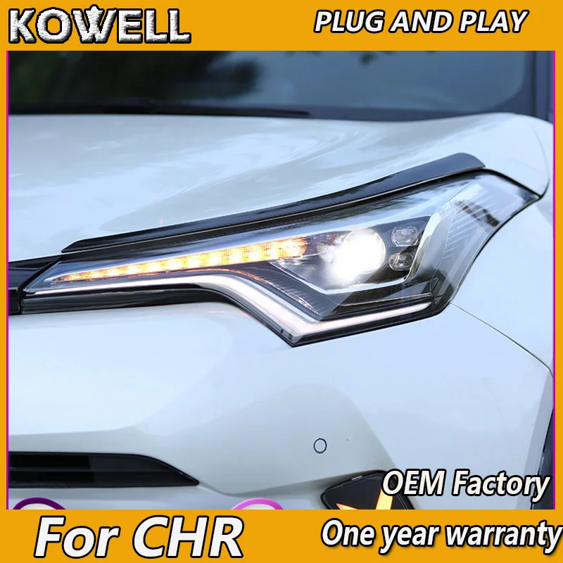 Car styling Headlights For Toyota CH R C HR CHR 2017 2018 Led head lamp ...