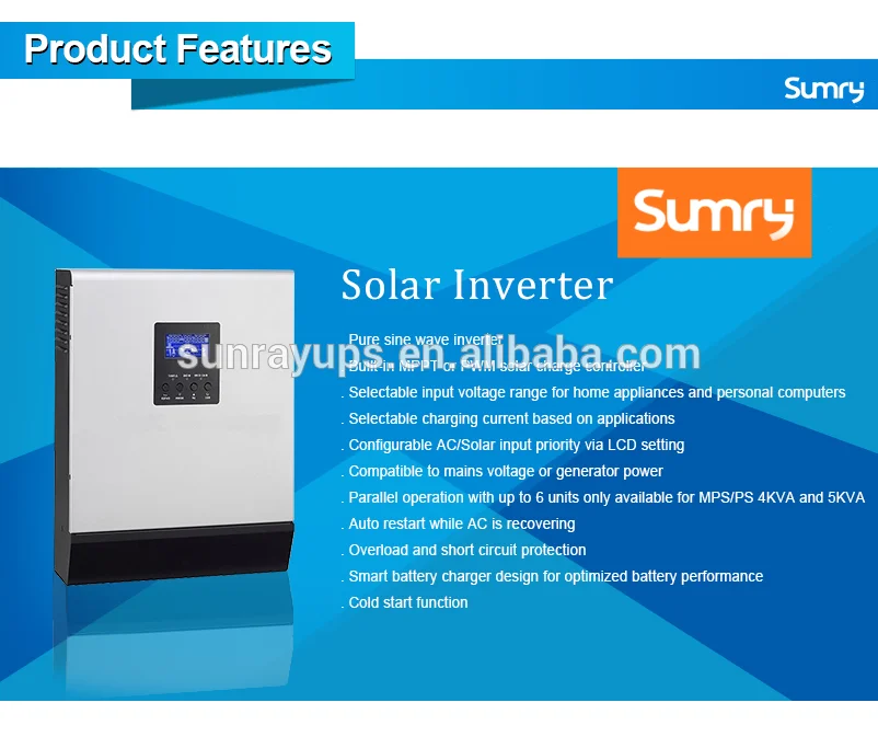 1KVA 3KVA 5KVA Sine Wave transformerless inverter germany solar inverter