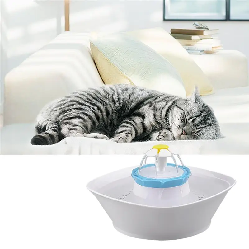 Автоматический фонтан для домашних животных для кошек фонтан собаки поилка Великобритания/ЕС/США Электрический диспенсер для воды питьевой чаши для кошки