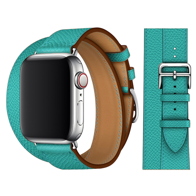 tour for Apple watch band 44mm 40mm 45mm 41mm 42mm 38mm 44 45 mm Genuine Leather bracelet iWatch serie 3 4 5 se 6 7 strap