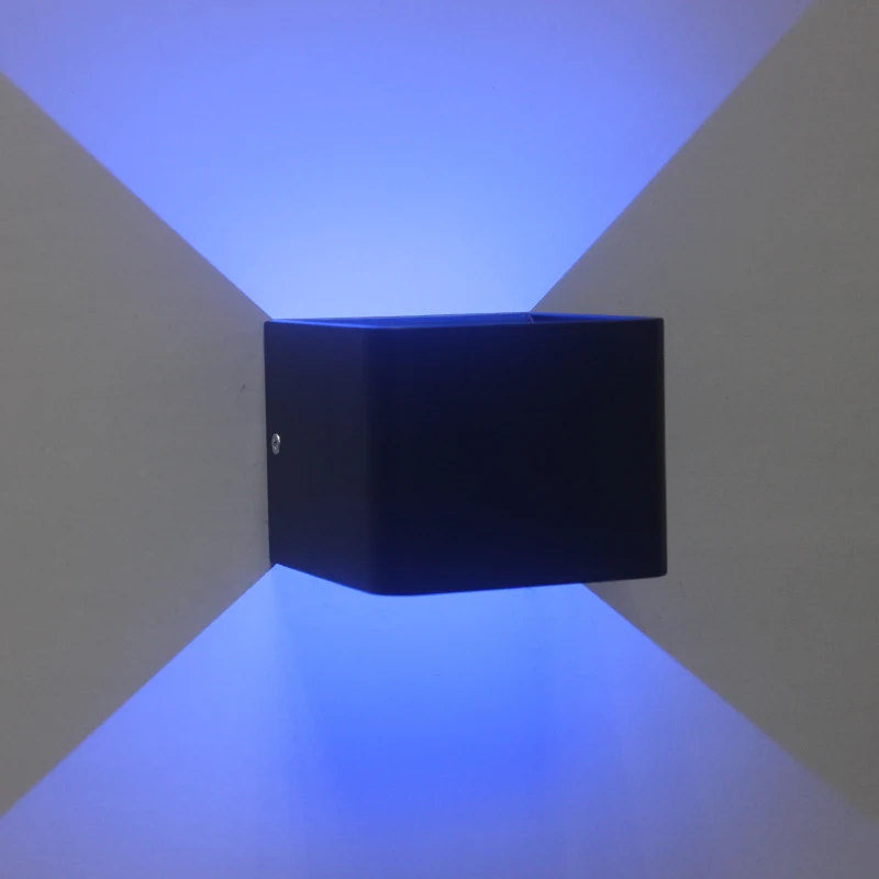 Внутреннее освещение RGB светодиодный бра AC85 265V куб лампа ночник для фойе отеля ТВ