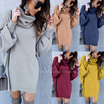

Medieval Women Retro Sexy Short Dress Party Cosplay Costumes Winter Knitting Pile Collar Sweater Long Sleeve Casual Tops Outfits