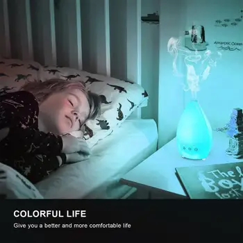 

200ML Touch Aromatherapy Humidifier with 7 Color Romantic LED Lights Home Appliances USB Humidifier Essential Oil Diffuse