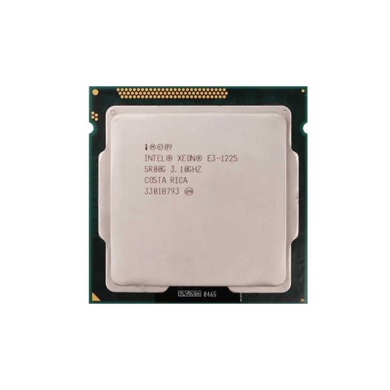 Intel Xeon E3-1225 E3 1225 3,1 ГГц четырехъядерный процессор 6M 95W LGA 1155 протестированный рабочий