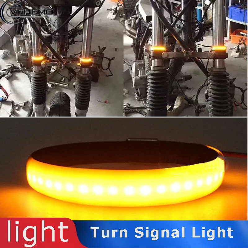 

Vehemo Shock Absorber for Amber Light Turn Signal Light Signal Lamp Turn Signal Modification Refit Running Light Motorbike