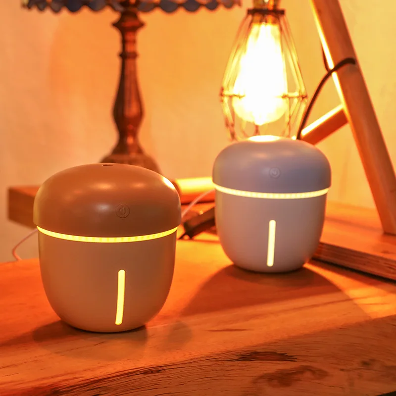 

Large Capacity 220ML Ultrasonic Humidifier Aroma Diffuser Usb Mini Humidifier Car Warm Light Cold Mist Pine Cone Humidifier