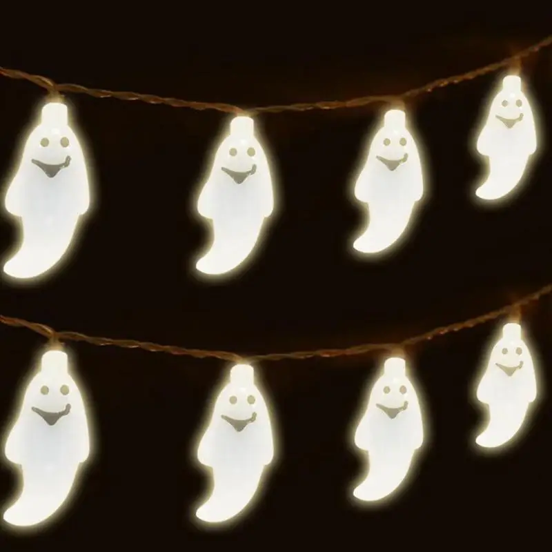 Хэллоуин Тыква гирлянды 10 светодиодов Открытый домашний свет ролевые игры Реквизит фестиваль украшение для вечеринки