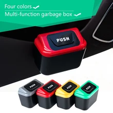 Автомобильный мусорный бак для мусора привлекательное мусорное ведро авто Органайзер коробка для хранения мусора Gargage держатель# c
