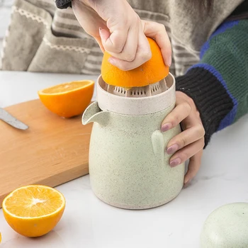 

Manual Fruit Juicer For Citrus Oranges Lemons Manual Rotary Press With Container And Filter Light Portable Juicer Fruit Tools
