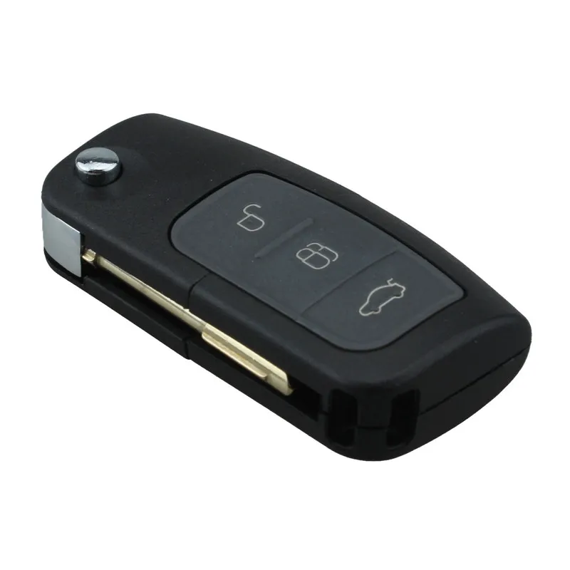

434MHz 3 Buttons Flip Key Fob Transponder 4D60 Chip For Ford FOCUS MONDEO C MAX 2003-2010 GALAXY FO21 Blade
