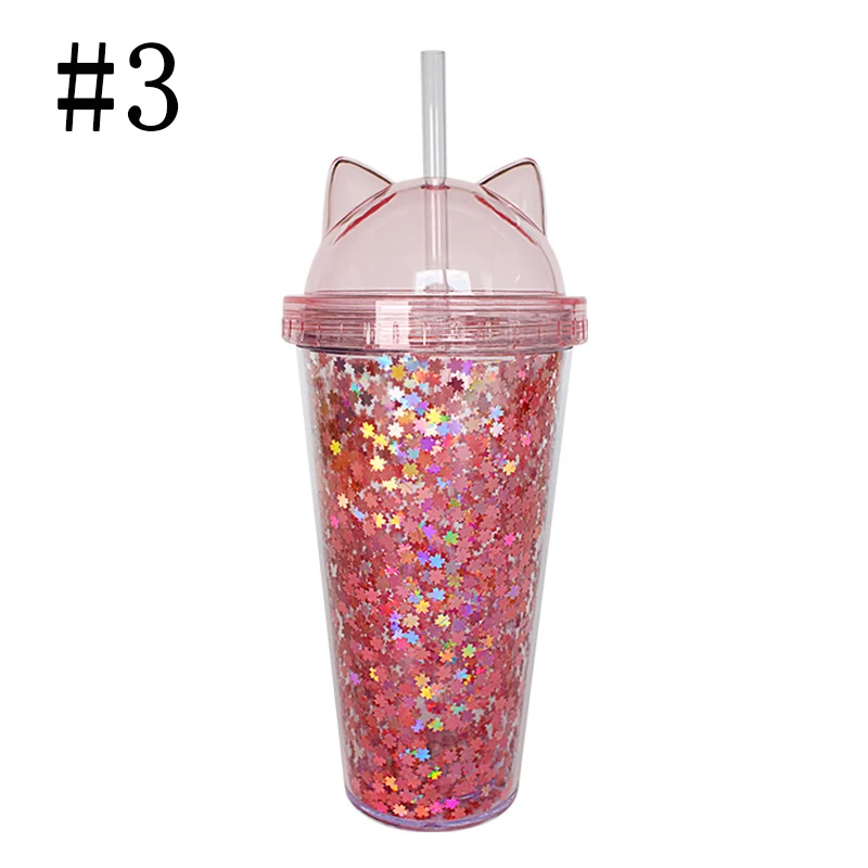 With Lids Tumblers Glitter Straws And Kids Cup Sequined Popping Pearl 12  Silicone Straws Crazy Straws for Kids with Name - AliExpress