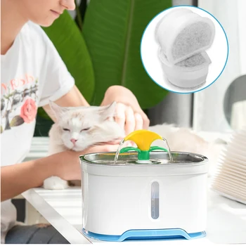 

8pcs Water Dispenser Activated Carbon Keep Fresh Purifier Safe Pet Fountain Filter Replacement Parts Healthy Feeder For Pagoda