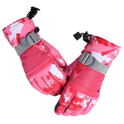 Горячая Распродажа, мужские/женские/Детские лыжные перчатки, перчатки для сноуборда, водонепроницаемые зимние теплые перчатки для езды на мотоцикле и снегоходе - Цвет: 5