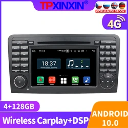 Radio Multimedia con GPS para coche, Radio con Android 128, 10,0 GB, accesorios, 2Din, para Mercedes Benz W164 X164 ML350 ML300 GL500 ML320 ML280 GL450