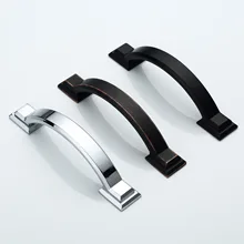 Вэньчжоу напрямую от производителя продажи мост в американском стиле ручка шкаф современный минималистичный ящик Европейский стиль Арка цинк Allo