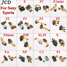 JCD dla Sony Xperia Z Z1 Z2 Z3 Z4 Z5 X XA XP kompaktowy Premium Plus Audio słuchawki zestaw słuchawkowy gniazdo telefoniczne czujnik zbliżeniowy Flex Cable