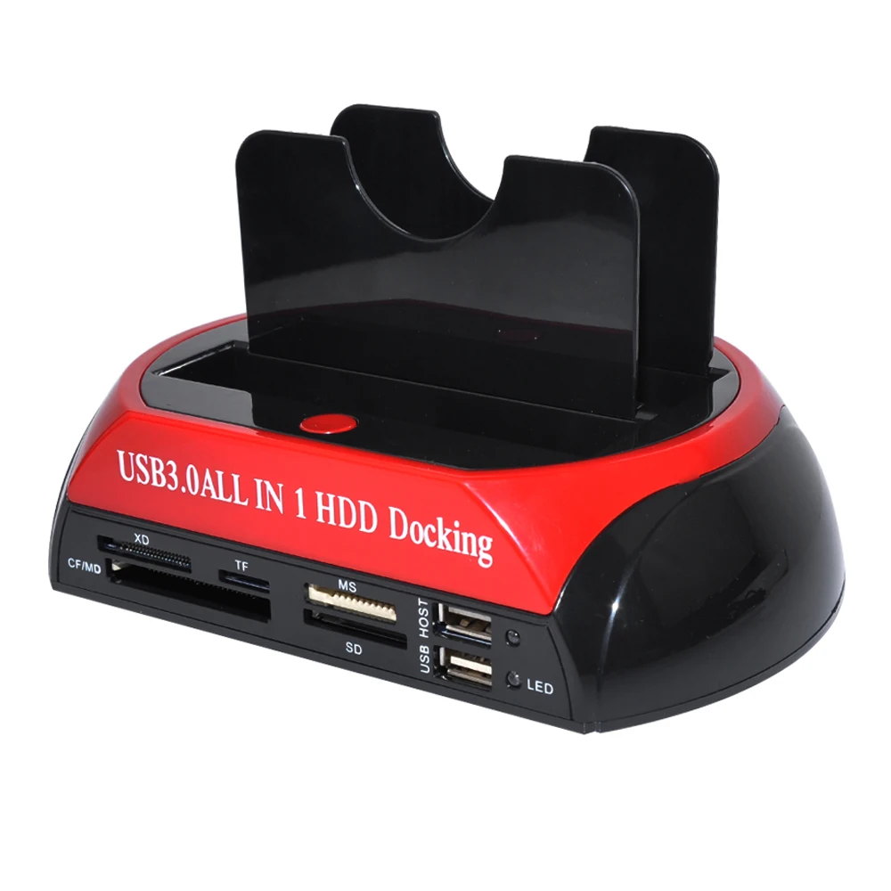 Док станция для жестких дисков DeepFox USB 3 0/Type C до 2 5 дюйма SATA IDE два слота корпус HDD SSD