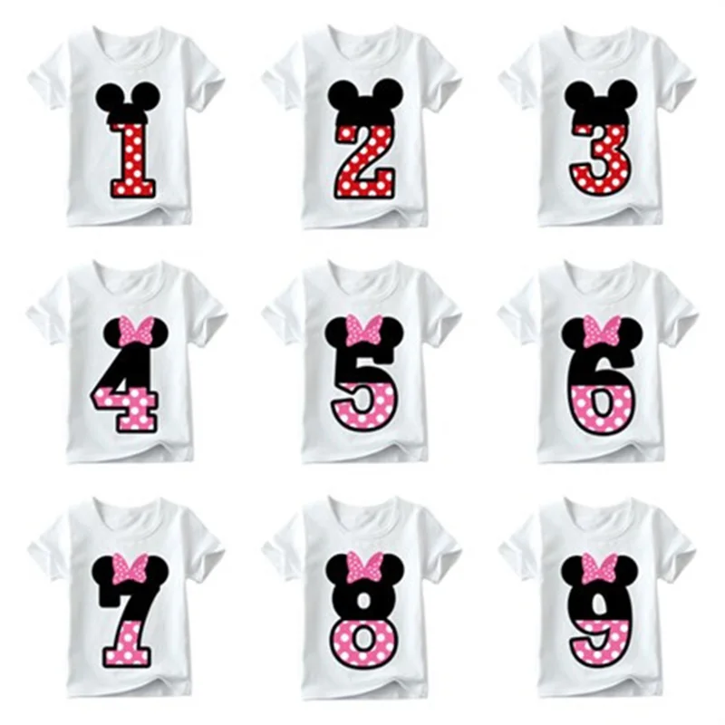 

Summer Boys Girls Clothes Party Anniversary Digital Pattern Printed T-Shirts Toddler Baby Short Sleeve T-Shirt Cotton Kids Tops