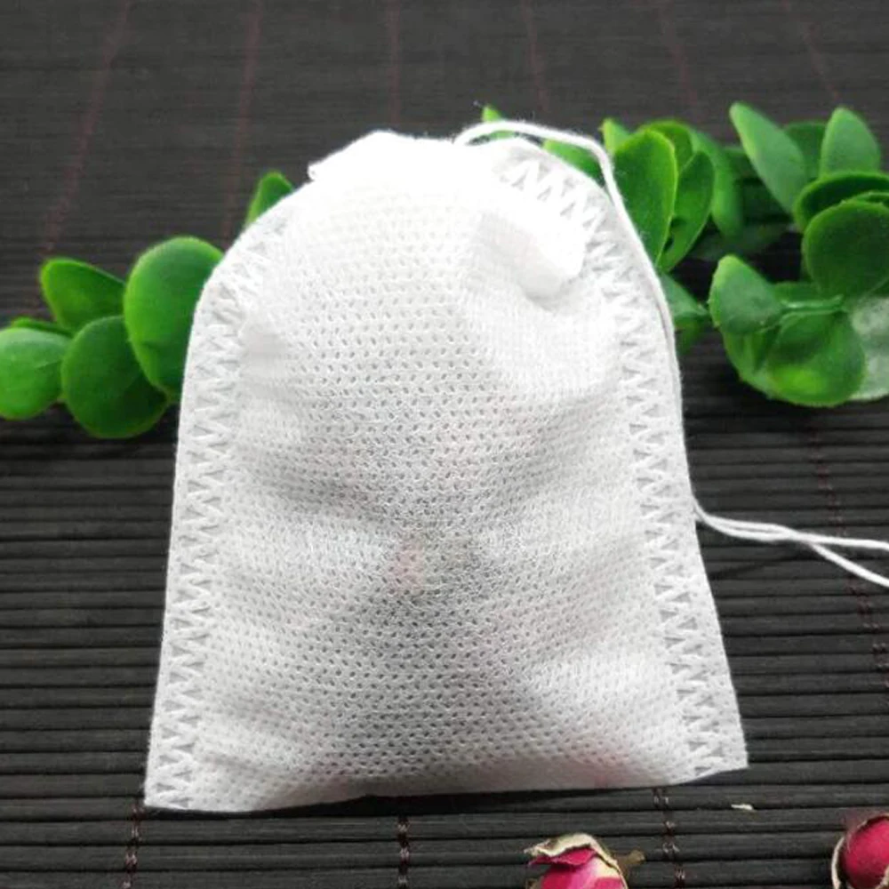100Pcs/lot Disposable Tea Bags Empty Scented Tea Bag With String Heal Seal Filter Paper for Herb Loose Tea