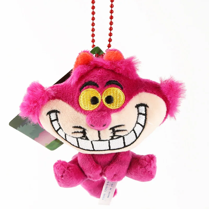 Peluche de gato de Cheshire de Alicia en el país de las maravillas para niños, colgante de Peluche de gato de Cheshire de Alicia en el país de las maravillas para niños, colgante de