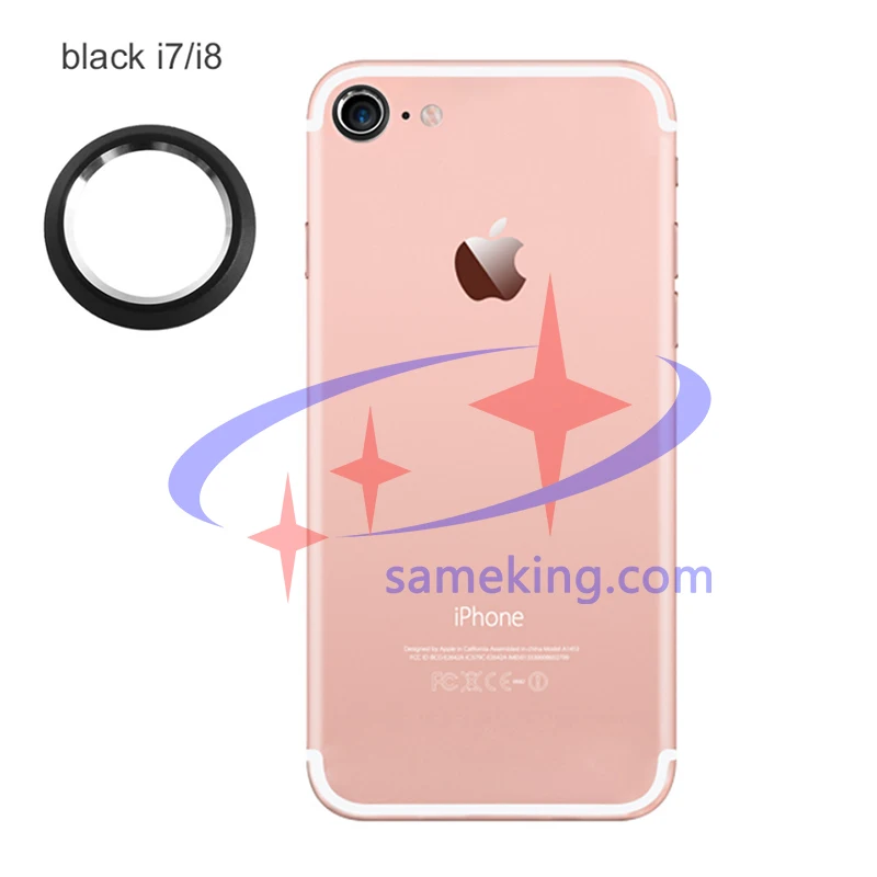 10 шт. в партии, задняя линза carmer для iphone 7/7 p/8/8 p/x/xs/xr/xs max, металлический материал, запчасти для задней камеры
