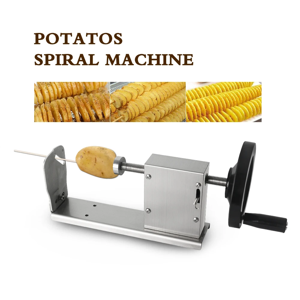 3 Function Manual Spiral Potato Cutter Machine Multifunction Vegetable
