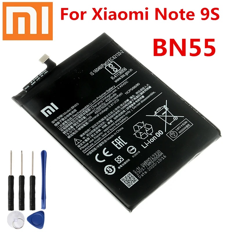 Ricambio Batteria Xiaomi Batteria Xiaomi Redmi Note 9S Compatibile - 5020mAh, Con Kit Smontaggio, BN55 Batteria Compatibile Note 9S - Foto 2