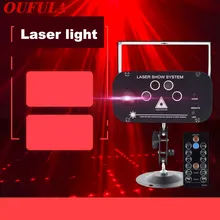 

OUFULA New 5 Holes 128 Patterns LaserLamp Disco Stage Lights Bar Flash Stage Lamp KTV Mini Christmas projector