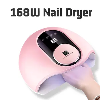 

LED Nail Lamp for Manicure 168W Nail Dryer For All Gels Drying Lamp For Nail Dryer for Manicure 42 LED Lamp Gel Polish Dryer