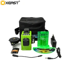 XEAST XE-61A 12 линейный лазерный уровень 360 саморегулирующаяся поперечная линия 3D лазерный уровень с лазером зеленого цвета или красный лазерный луч с наклоном открытый режим