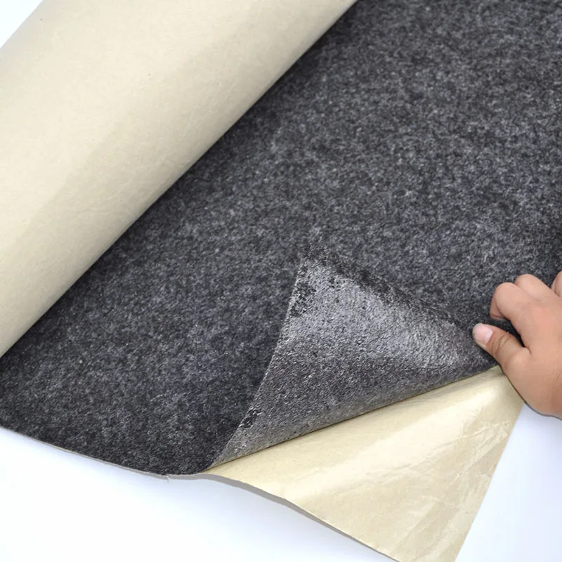 Fieltro Adhesivo Muebles De 2mm, 15.75in X 78.74in, Tela Adhesiva En Rollo, Antideslizante Corte Libre, Protector Patas Sillas, Almohadillas Para Marco, DIY Halloween, Negro
