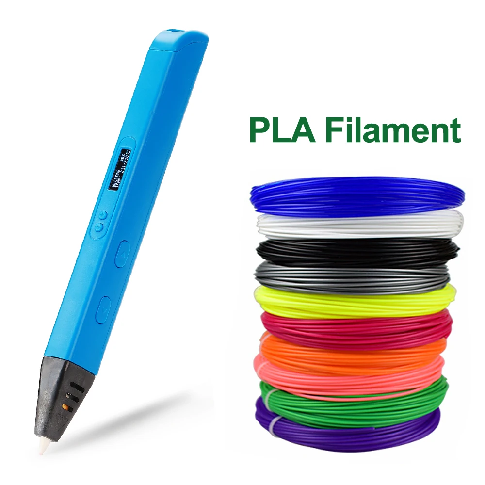 Uevii 3D Ручка для печати DIY Карандаш рисования sthift PLA нити детского образования