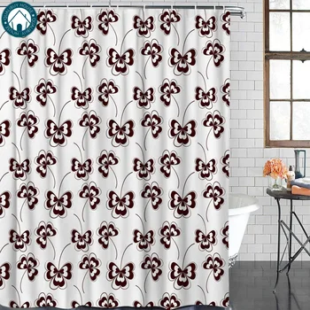 

Abstract Clover Fabric Bath Curtains Bathroom Shower Curtain Bath Curtains Childrens Modern Funny Hooks Home Bath Cute Kids