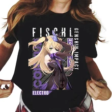 

New game Graphic print Genshin Impact T Shirts Men's Summer Casual Short Sleeve T Shirt gift for male