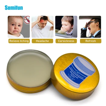 

5pcs Cooling Oil Refresh Cream Balm Pain Relief Ointment Anti-motion Cold Headache Muscle Rub Aches Medical Plaster D2029