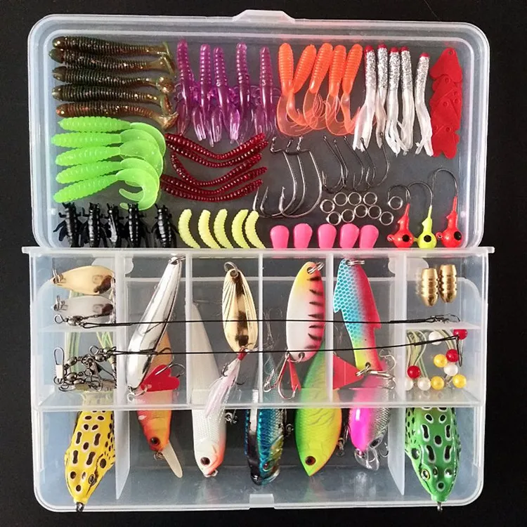 Lure Set All Swimming Layer Freshwater Seawater Lure Sequin Soft Bait Mino Bait Forceps Accessories