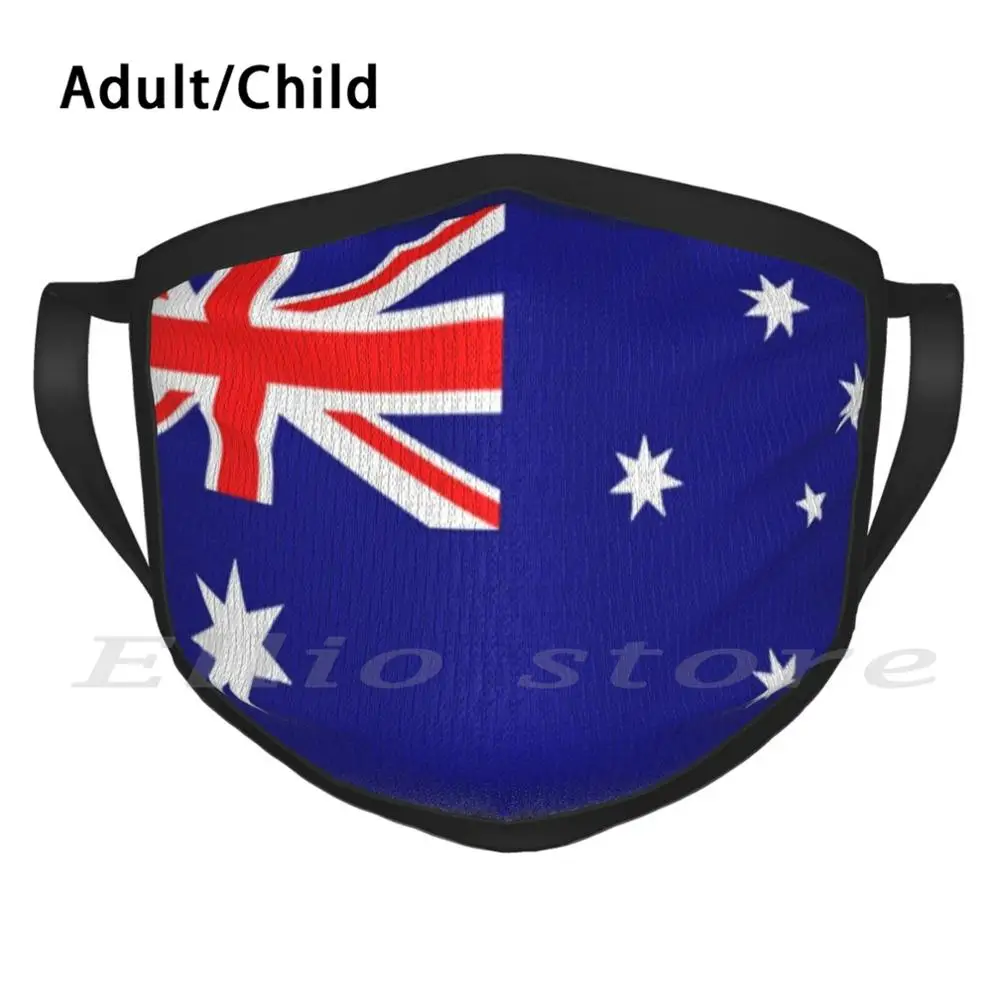 AustraliaFlagMaskFunnyPrintReusableWarmScarfMaskAustraliaFlag