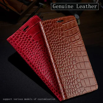 

Flip Phone Case For Xiaomi Redmi Note 5 5A 6 7 8 Pro note 3 4X 4 Case For redmi 4x 5 plus 6 6a 7 7a 8 8a Crocodile Texture Cover