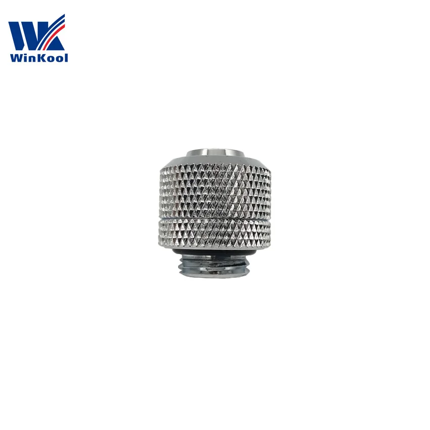 WinKool черный серебристый 3/8 &quotID X 1/2&quot OD 9 5X12 7 мм компрессионные фитинги G1/4