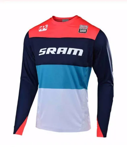 Гоночный мотоцикл для спуска на гору SRAM Джерси Горный велосипед Велоспорт Джерси Crossmax рубашка Ciclismo одежда для мужчин MTB MX футболка