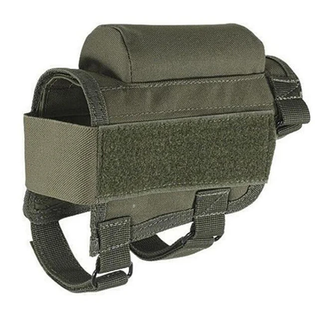 Tactical Rifle Cases Cheek Rest Riser Ammo Cartridges Hunting Carrier Canvas Pouch Round