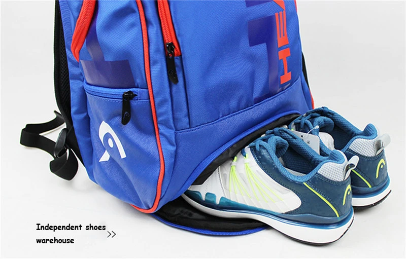 Прочная теннисная сумка для головы 2-3 теннисных ракеток, рюкзак, Мужская теннисная тренировочная сумка, теннисная сумка, рюкзак для бадминтона, Tenis Bolso