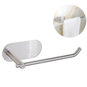 

Wall Mount Toilet Paper Holder Stainless Steel Bathroom Tissue Towel Rack Holders Kitchen Roll Paper Accessory