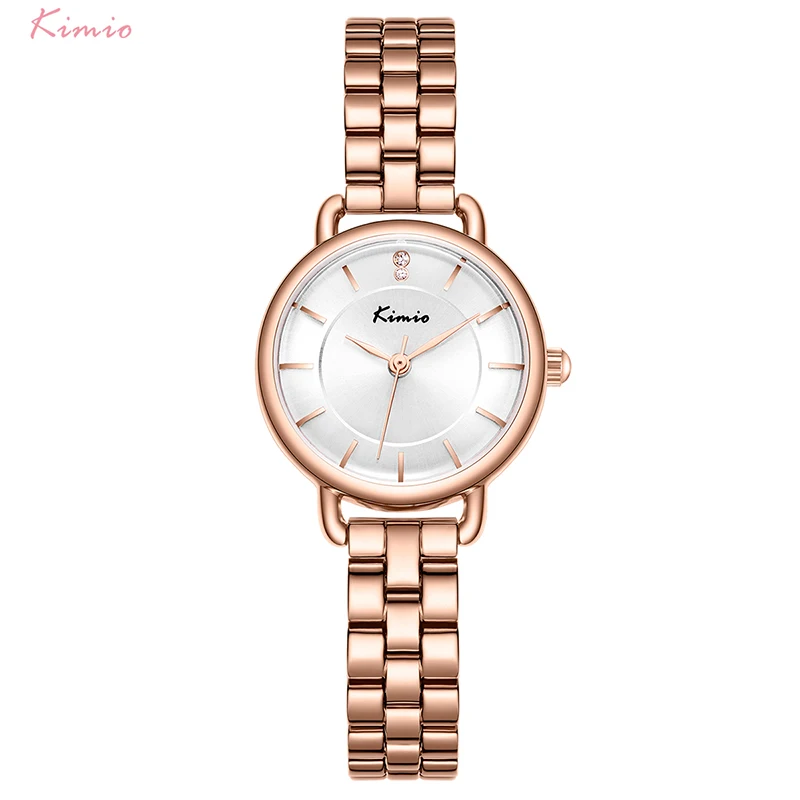 

Kimio Women Simple Quartz Wristwatch Stainless Steel Bracelet Watch Fashion Waterproof Watch Ladies Dress Watches Relogio Femino