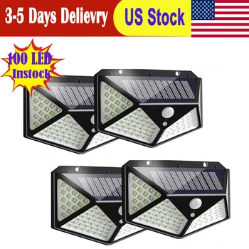 

Instock 100 LED Solar Light Outdoor Solar Lamp Powered Sunlight Waterproof IP44 Motion Sensor Street Light For Garden Decoration