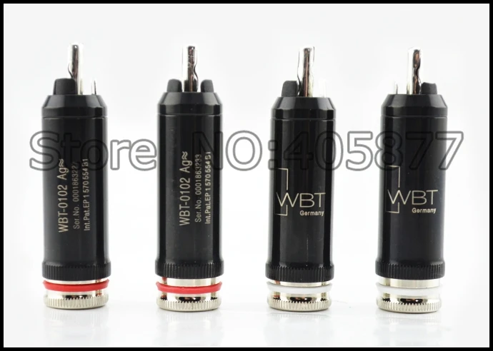 

HI-END 0102Ag nextgen signature RCA Audio plug set of 4pieces silver high end connector