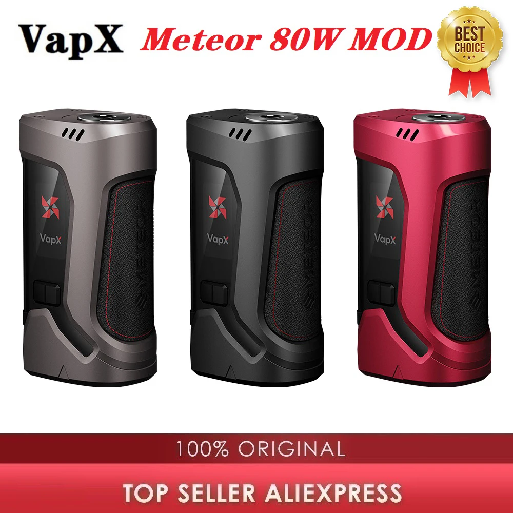 Оригинальный VapX Meteor 80 Вт 510 мод со встроенной батареей 2000 мАч