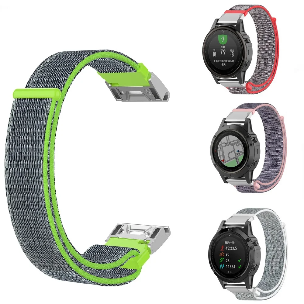 

Nylon Sport Loop Wrist Watch Band Bracelet Strap for Garmin Fenix 5/5 Plus/Instinct/Forerunner 935 Watch Replacement Nylon band